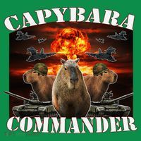 Capybara Commander Funny Capybara Warrior Toddler Hoodie thumb 2