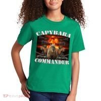 Capybara Commander Funny Capybara Warrior Kids T-Shirt thumb 2