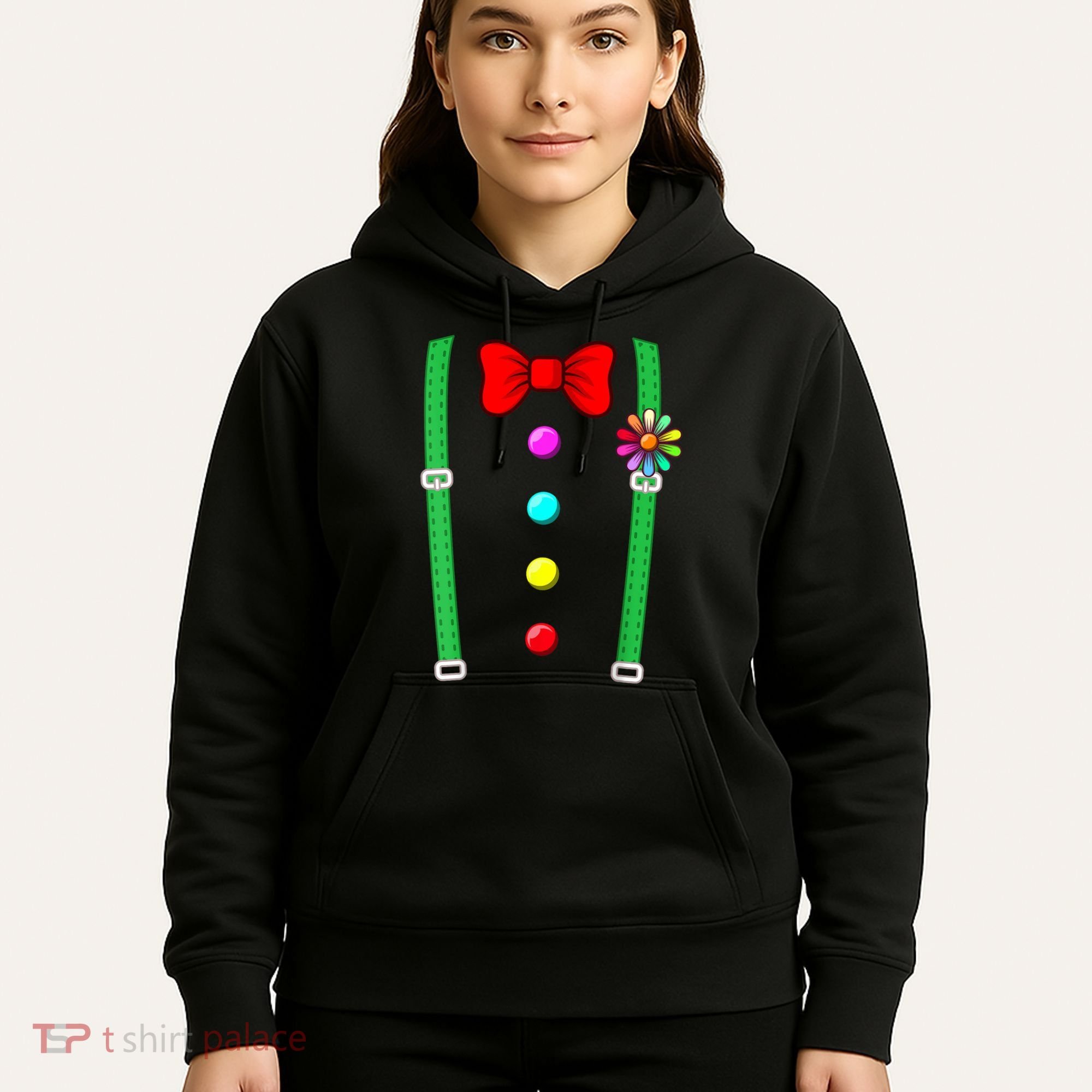Clown Costume Funny Circus Halloween Costumes Hoodie