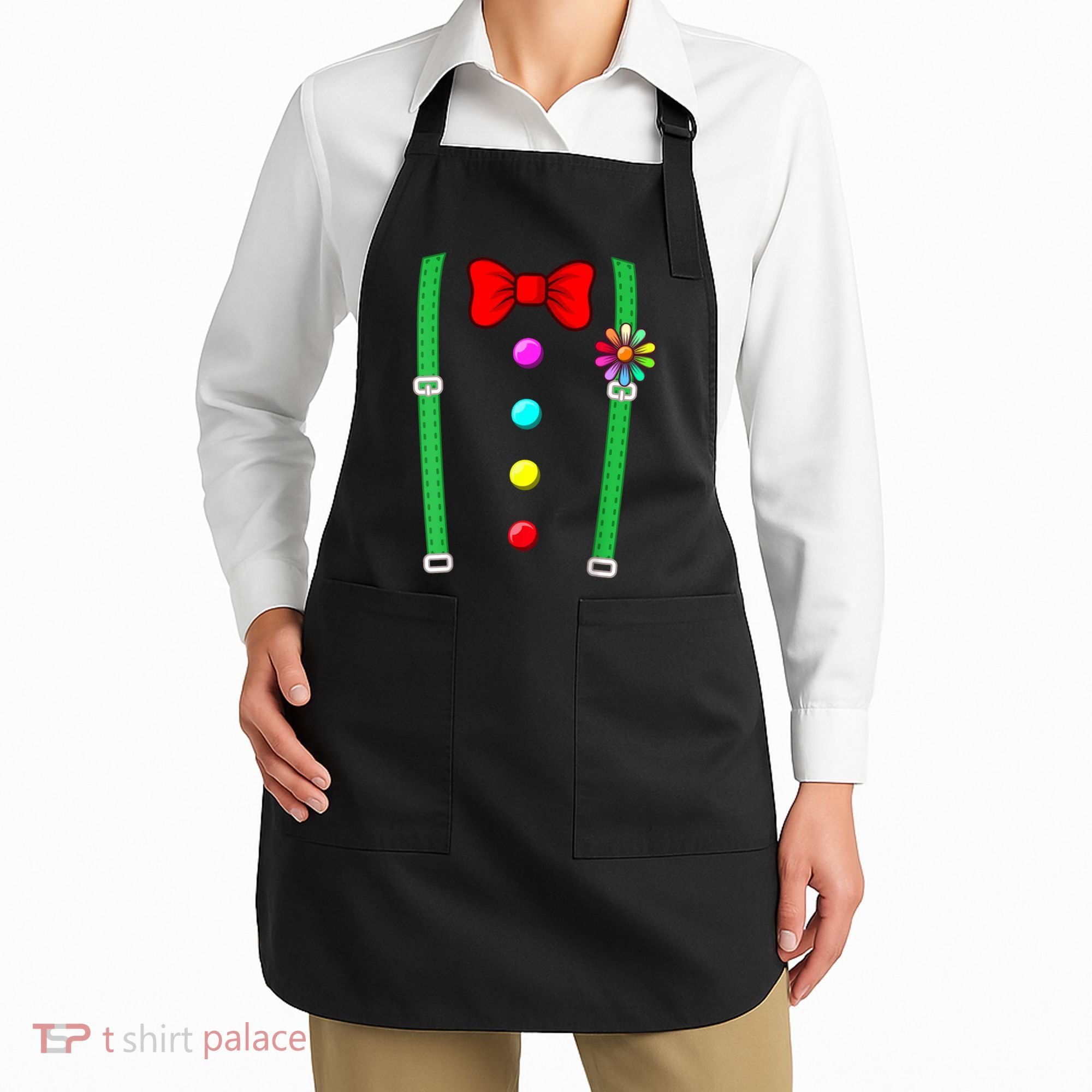 Clown Costume Funny Circus Halloween Costumes Apron