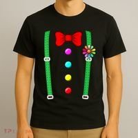 Clown Costume Funny Circus Halloween Costumes T-Shirt thumb 3