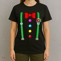 Clown Costume Funny Circus Halloween Costumes T-Shirt thumb 4