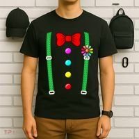 Clown Costume Funny Circus Halloween Costumes T-Shirt thumb 6