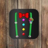 Clown Costume Funny Circus Halloween Costumes Coaster thumb 0