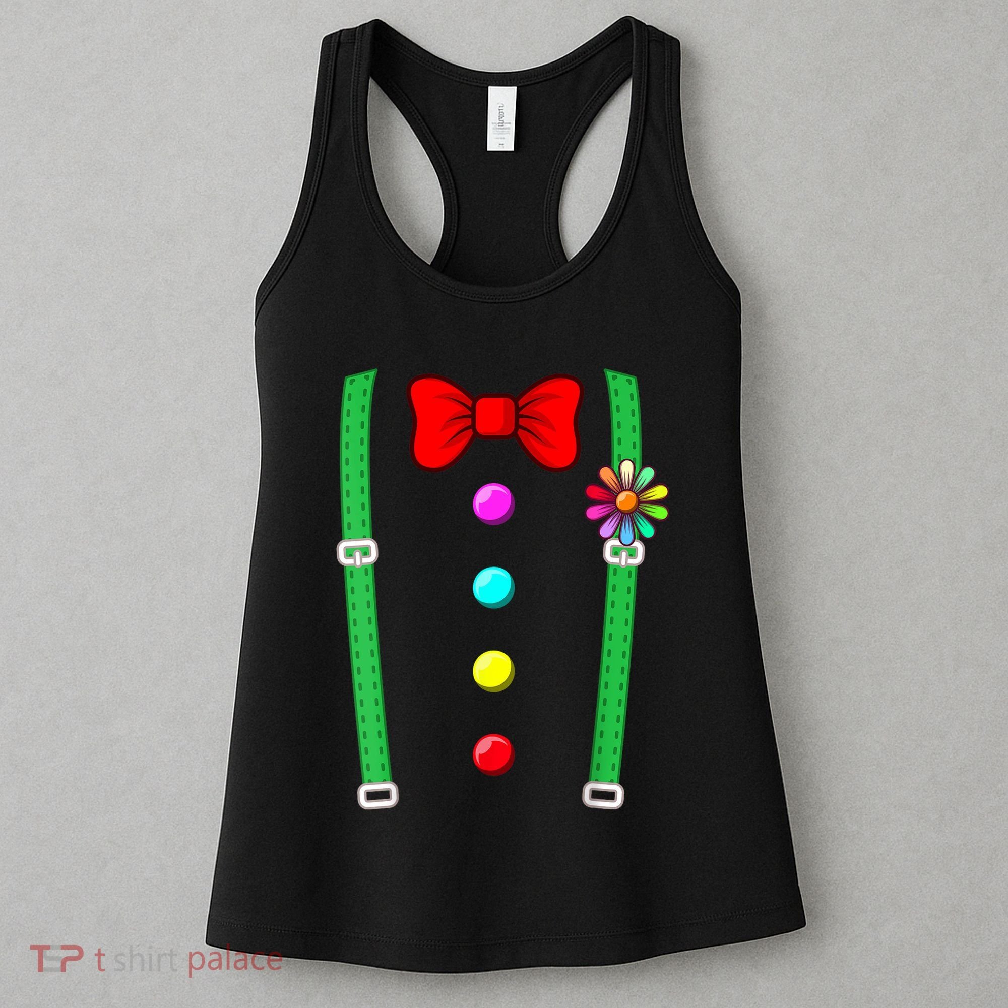 Clown Costume Funny Circus Halloween Costumes Women's Tank Top