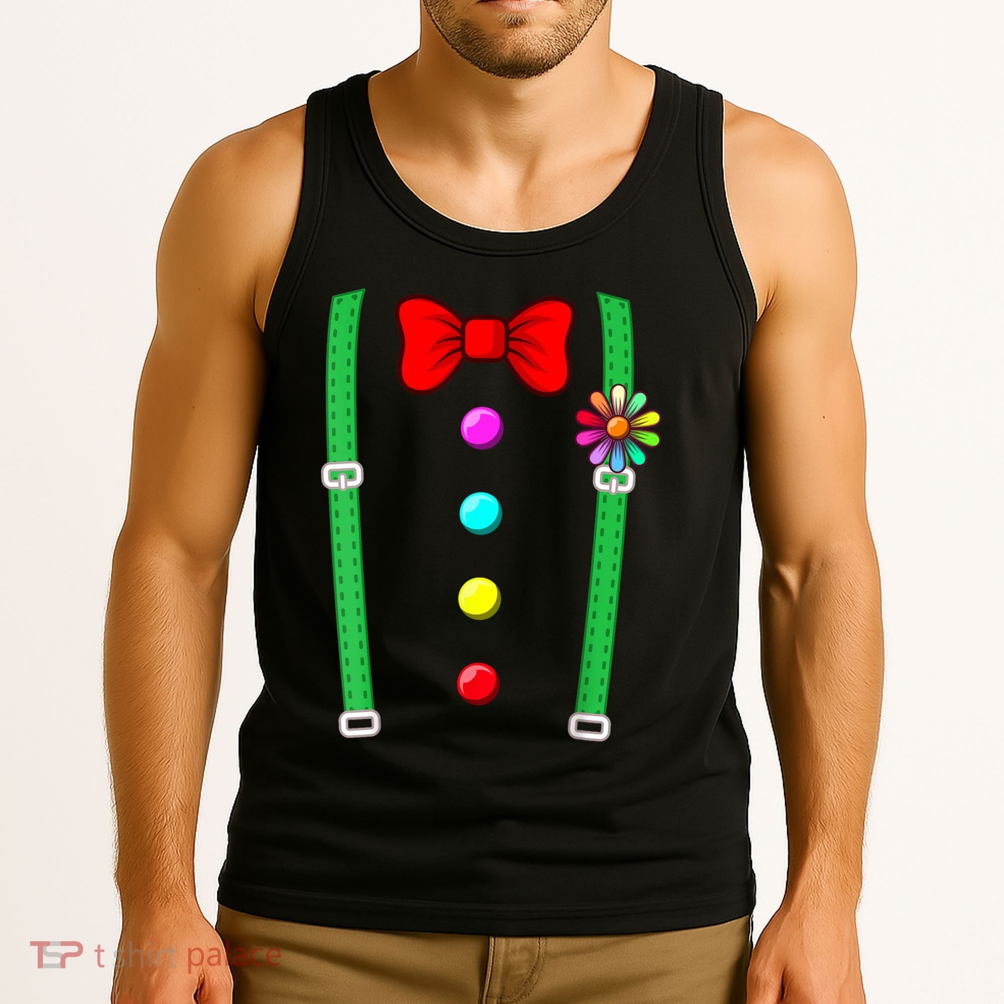 Clown Costume Funny Circus Halloween Costumes Tank Top
