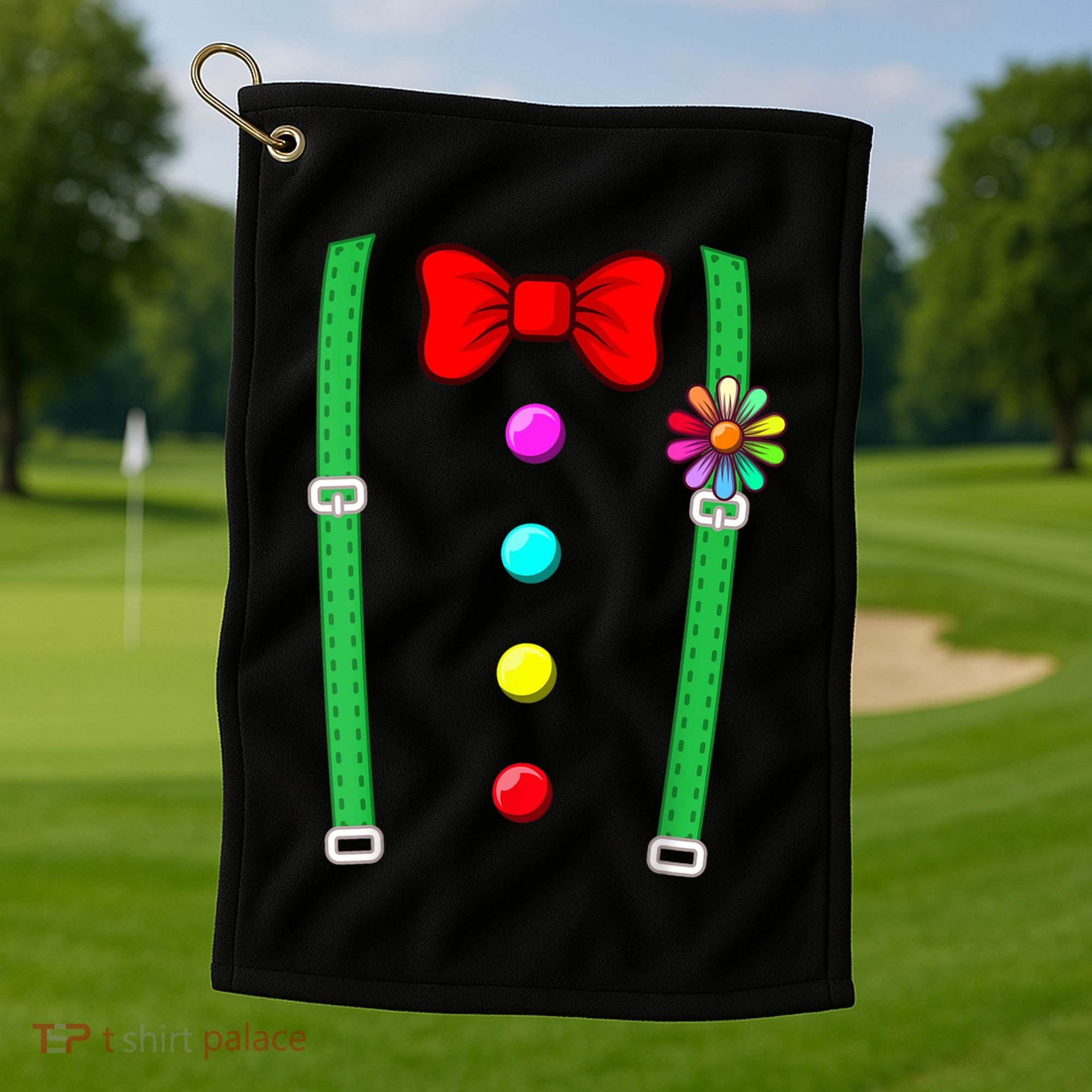 Clown Costume Funny Circus Halloween Costumes Golf Towel