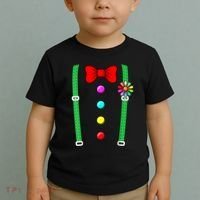Clown Costume Funny Circus Halloween Costumes Toddler T-Shirt thumb 2
