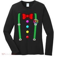 Clown Costume Funny Circus Halloween Costumes Women's Long Sleeve Shirt thumb 0
