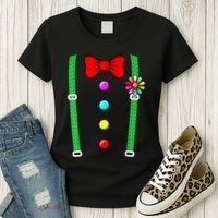 Clown Costume Funny Circus Halloween Costumes Women's T-Shirt thumb 3