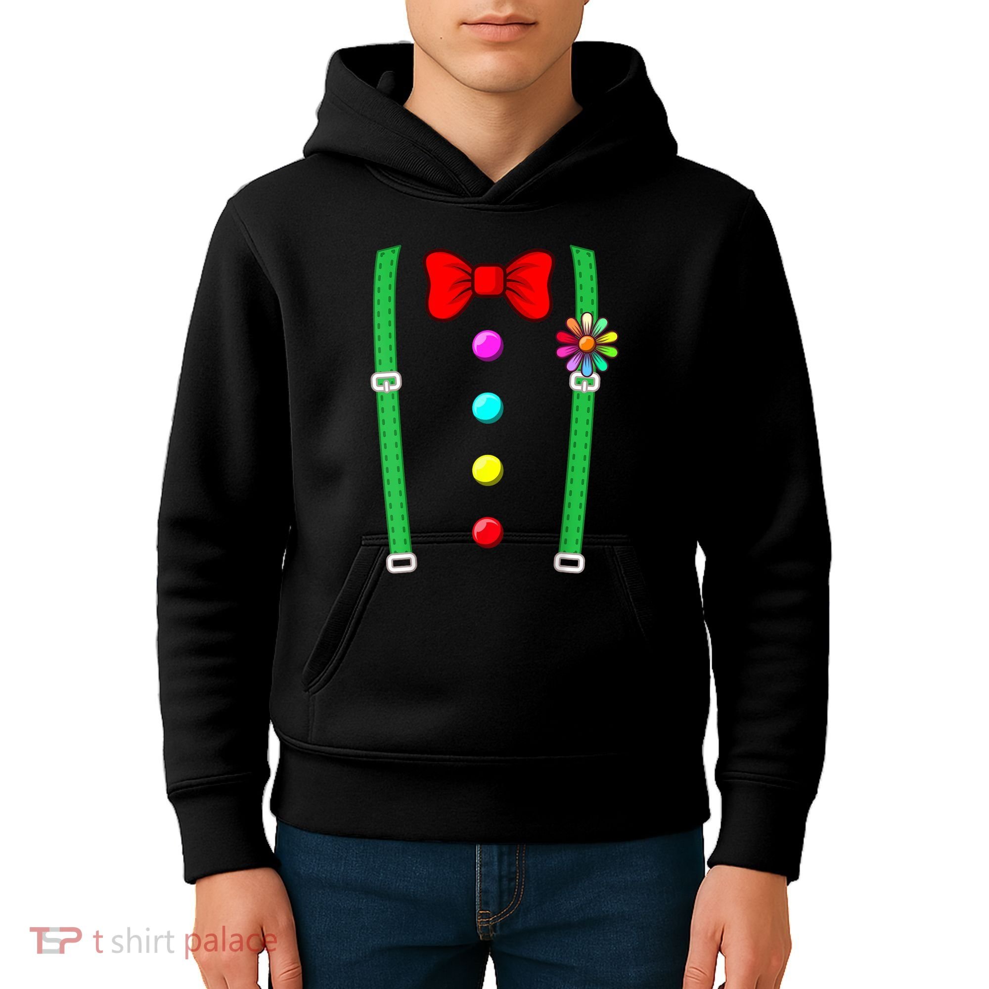 Clown Costume Funny Circus Halloween Costumes Kids Hoodie