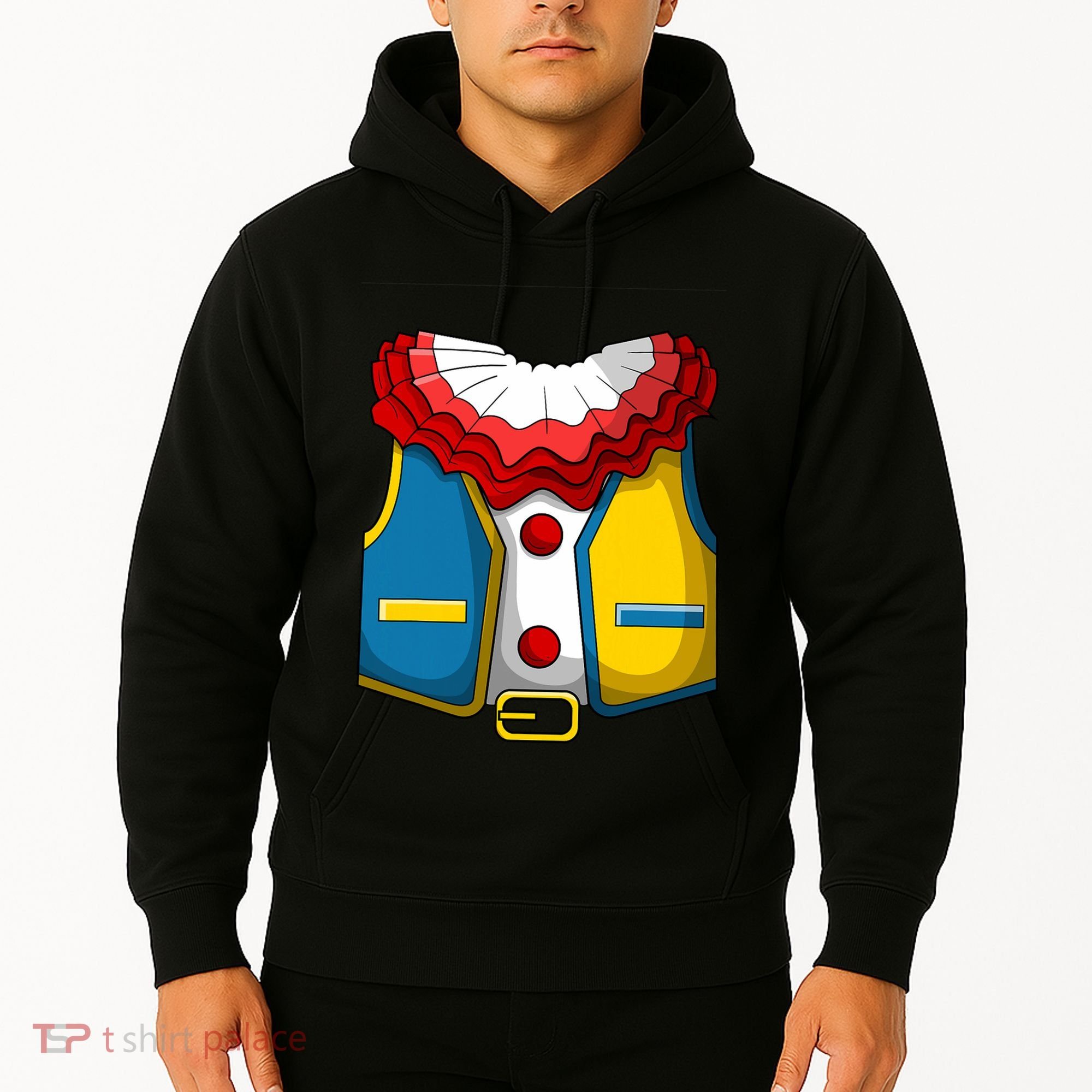 Clown Costume Funny Circus Play Halloween Hoodie