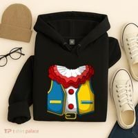 Clown Costume Funny Circus Play Halloween Hoodie thumb 4