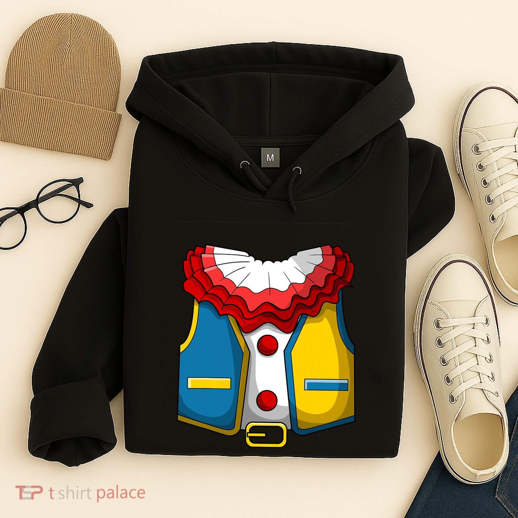 Clown Costume Funny Circus Play Halloween Hoodie