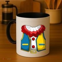 Clown Costume Funny Circus Play Halloween Coffee Mug thumb 4