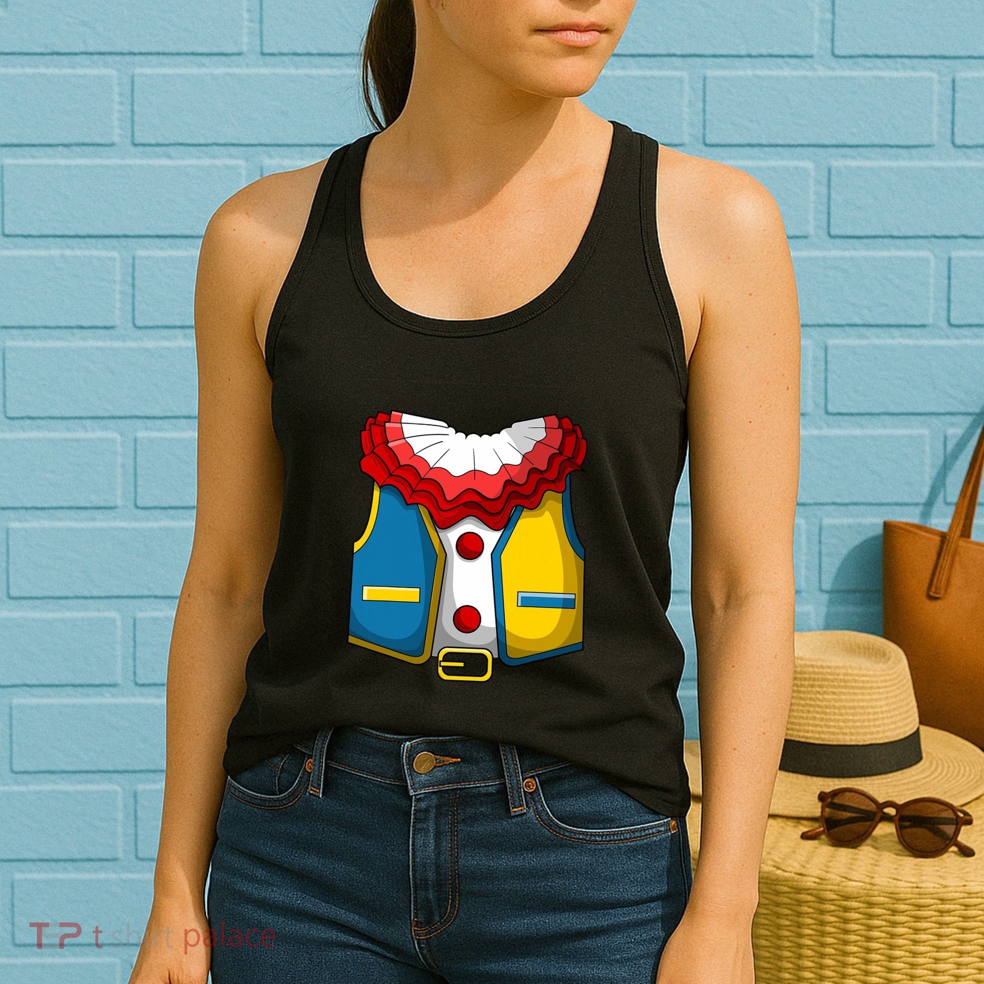Clown Costume Funny Circus Play Halloween Women's Tank Top