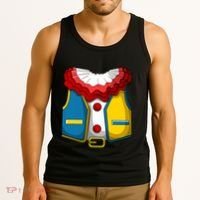 Clown Costume Funny Circus Play Halloween Tank Top thumb 3