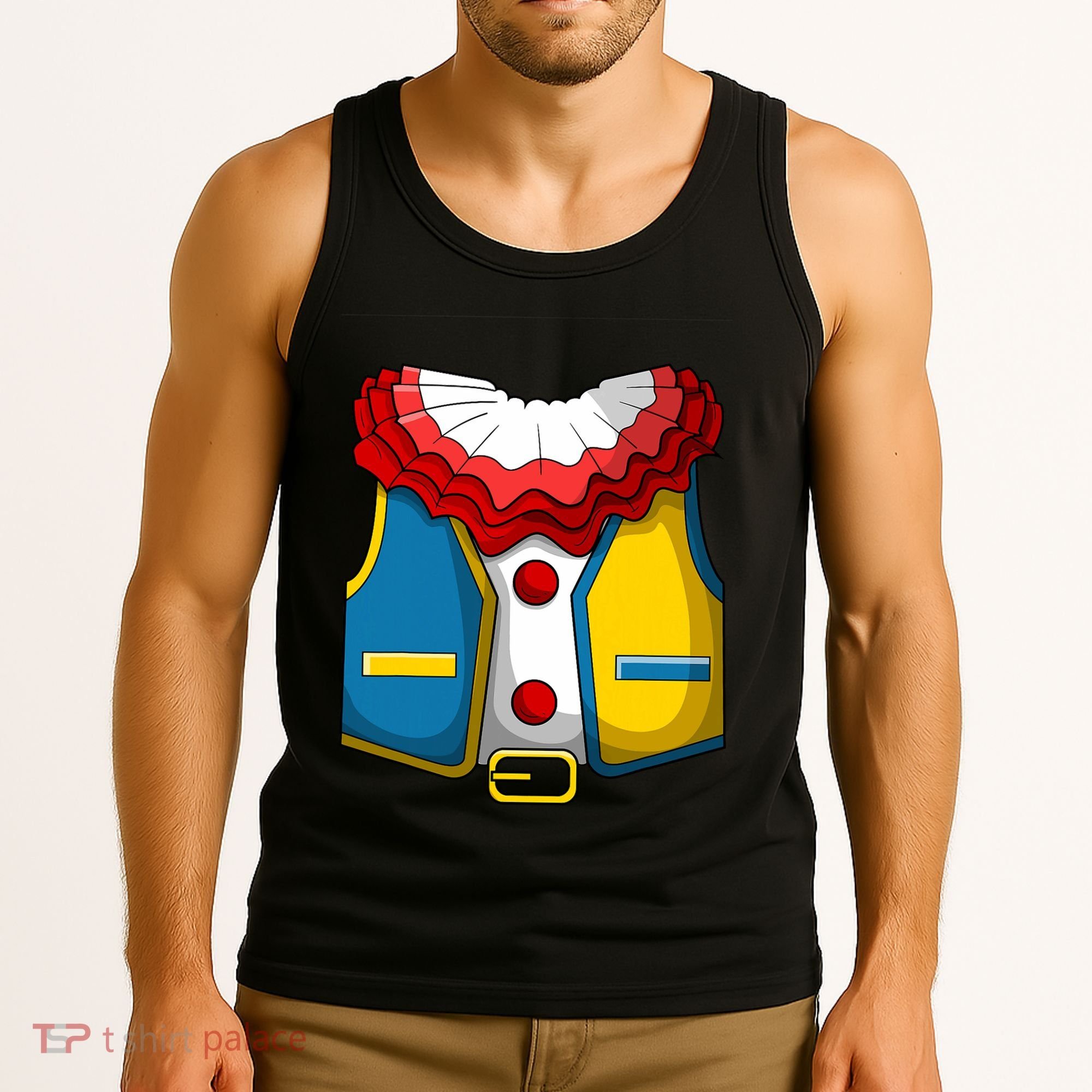 Clown Costume Funny Circus Play Halloween Tank Top