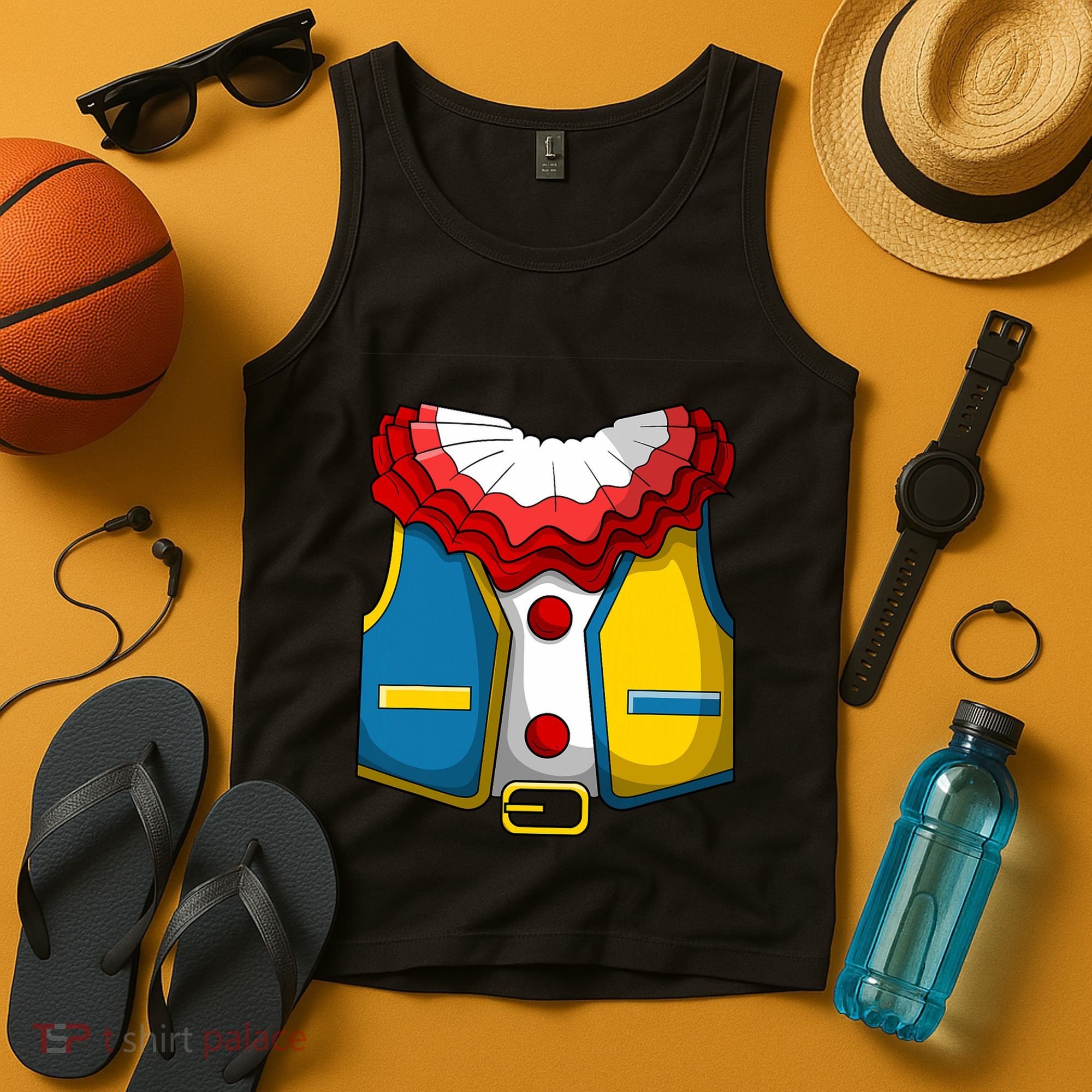 Clown Costume Funny Circus Play Halloween Tank Top