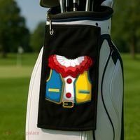 Clown Costume Funny Circus Play Halloween Golf Towel thumb 2