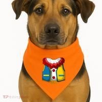 Clown Costume Funny Circus Play Halloween USA-Made Doggie Bandana thumb 1
