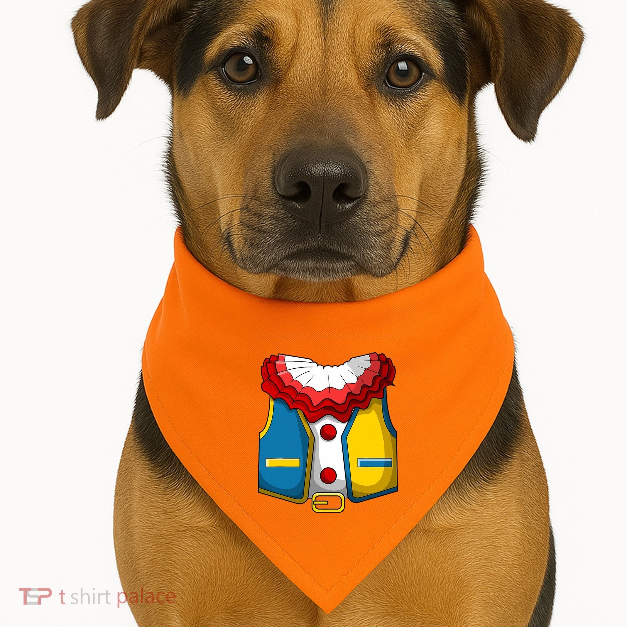 Clown Costume Funny Circus Play Halloween USA-Made Doggie Bandana