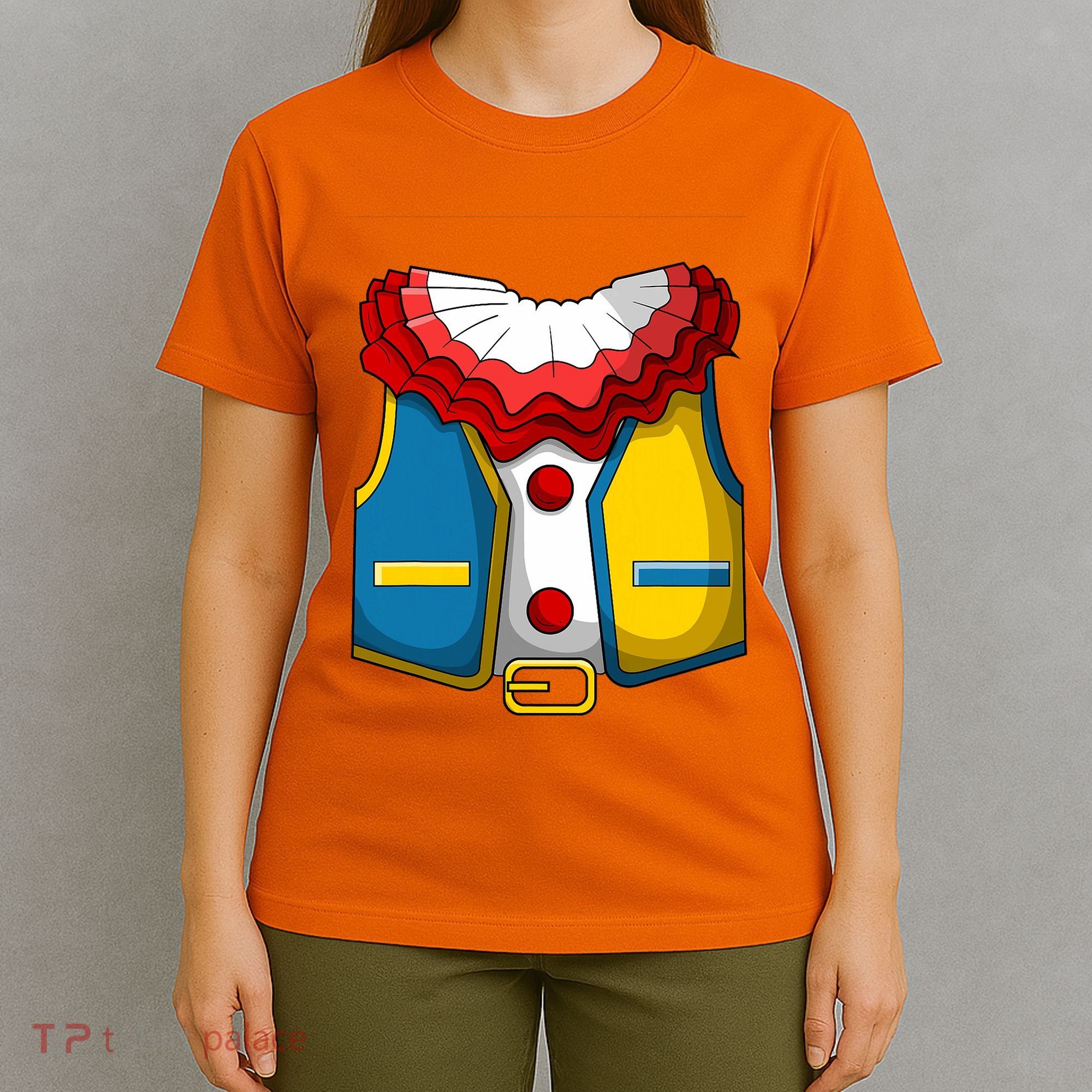 Clown Costume Funny Circus Play Halloween T-Shirt
