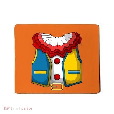 Clown Costume Funny Circus Play Halloween Mousepad