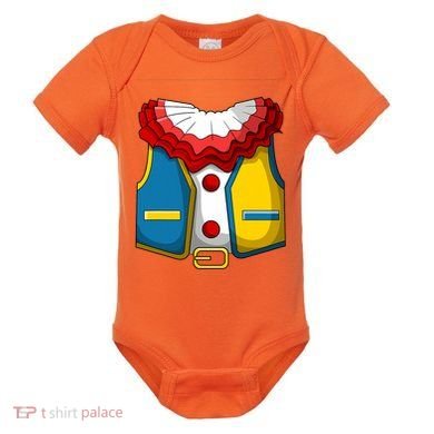 Clown Costume Funny Circus Play Halloween Baby Bodysuit