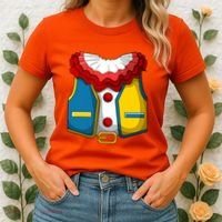 Clown Costume Funny Circus Play Halloween Women's T-Shirt thumb 2