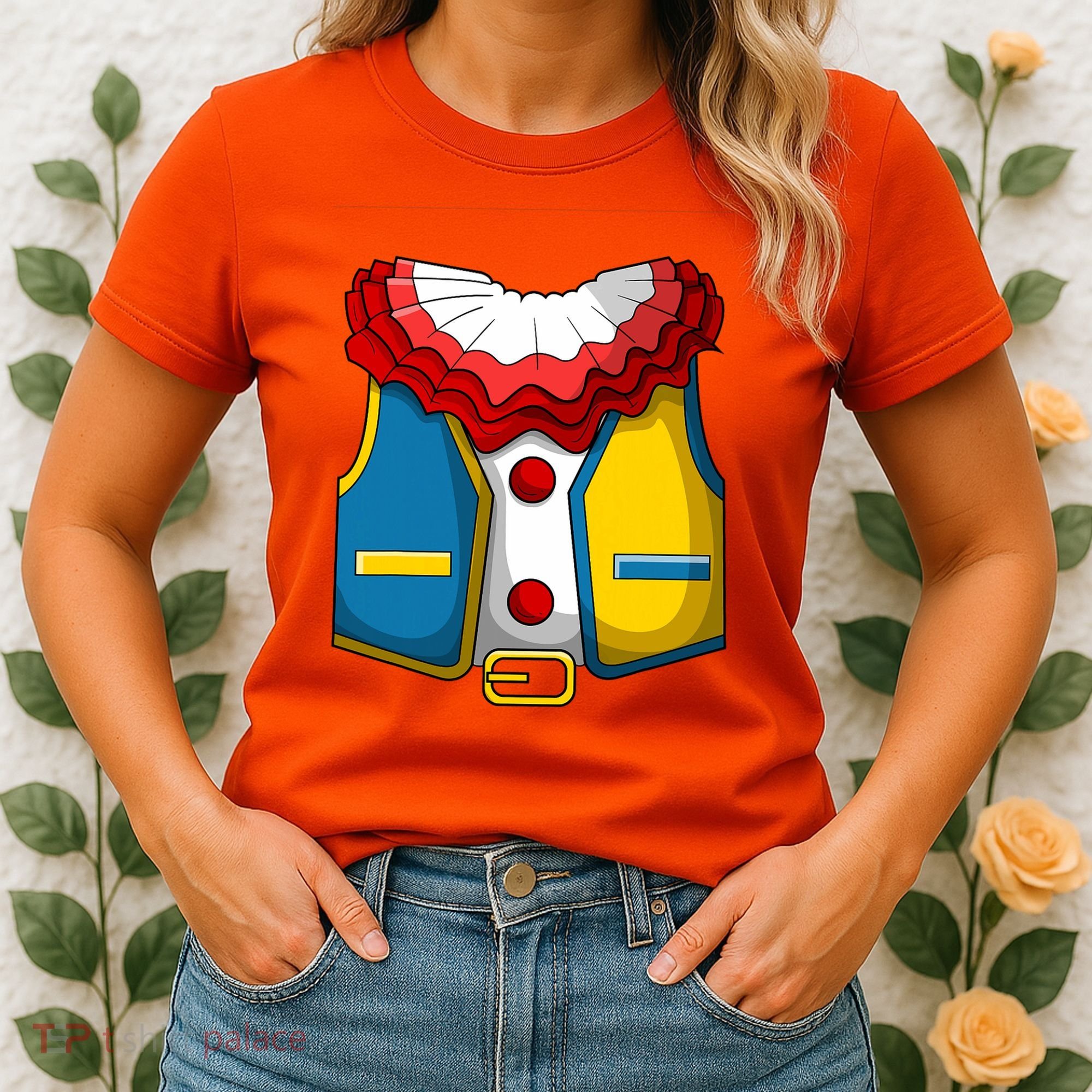 Clown Costume Funny Circus Play Halloween Women's T-Shirt