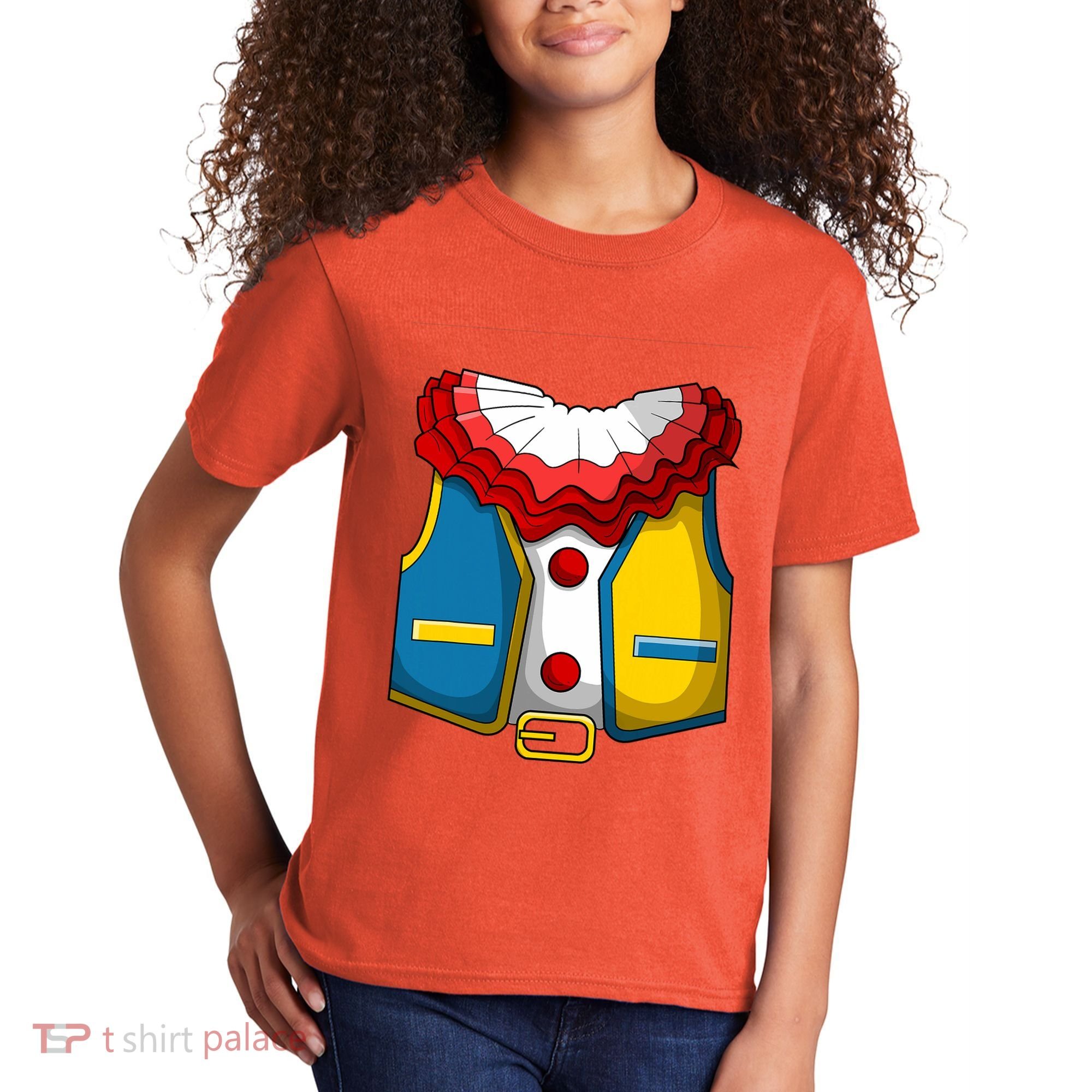 Clown Costume Funny Circus Play Halloween Kids T-Shirt