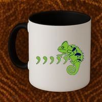 COMMA CHAMELEON FUNNY SONG PARODY MEME Coffee Mug thumb 2