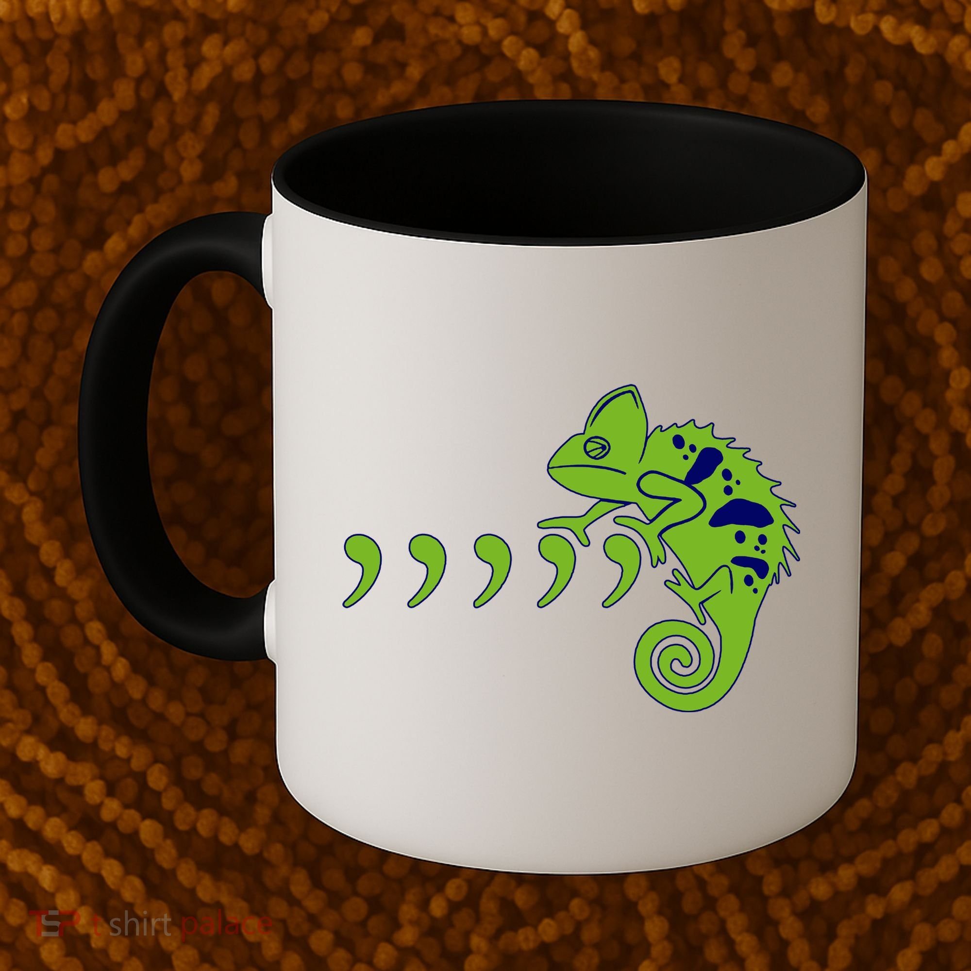 COMMA CHAMELEON FUNNY SONG PARODY MEME Coffee Mug