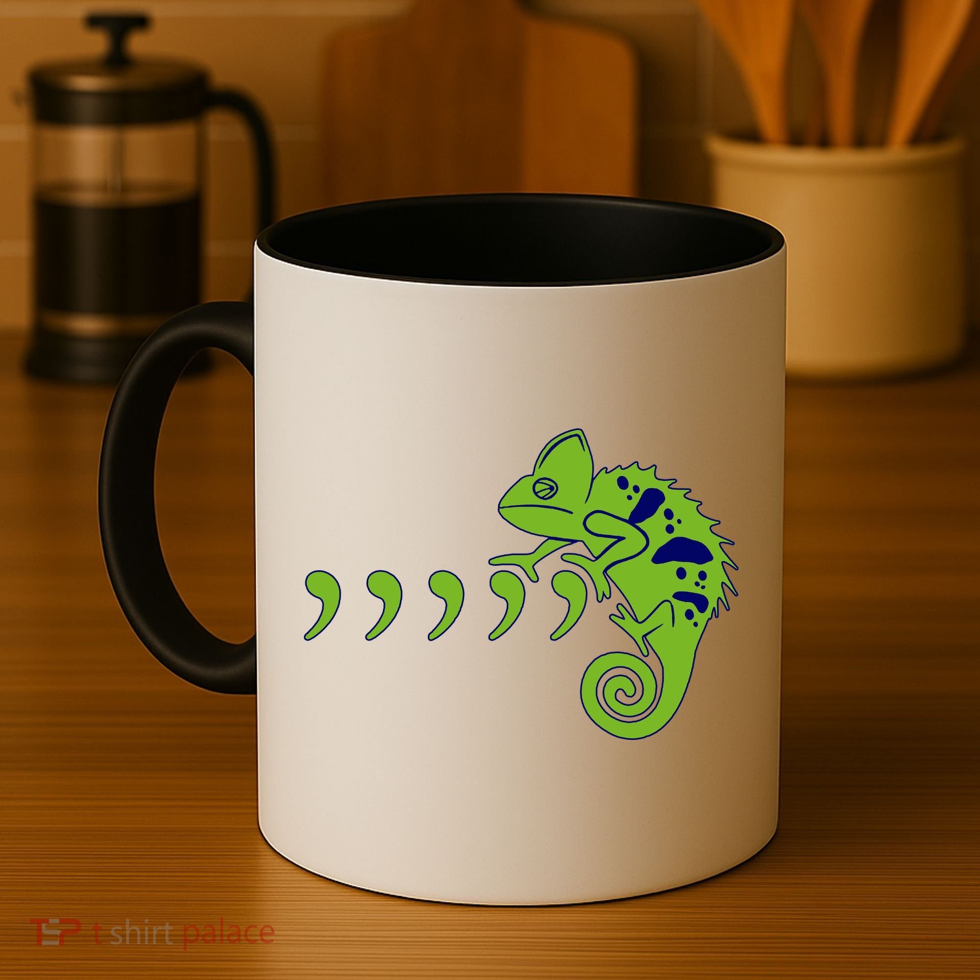 COMMA CHAMELEON FUNNY SONG PARODY MEME Coffee Mug