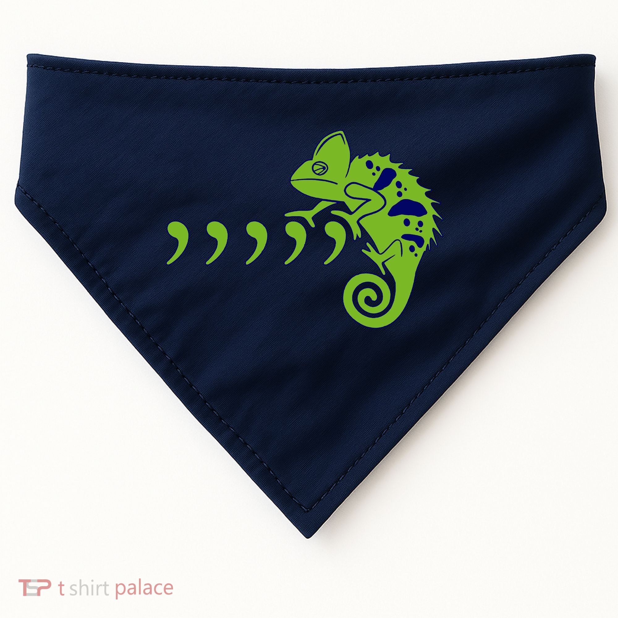 COMMA CHAMELEON FUNNY SONG PARODY MEME USA-Made Doggie Bandana