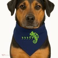 COMMA CHAMELEON FUNNY SONG PARODY MEME USA-Made Doggie Bandana thumb 1