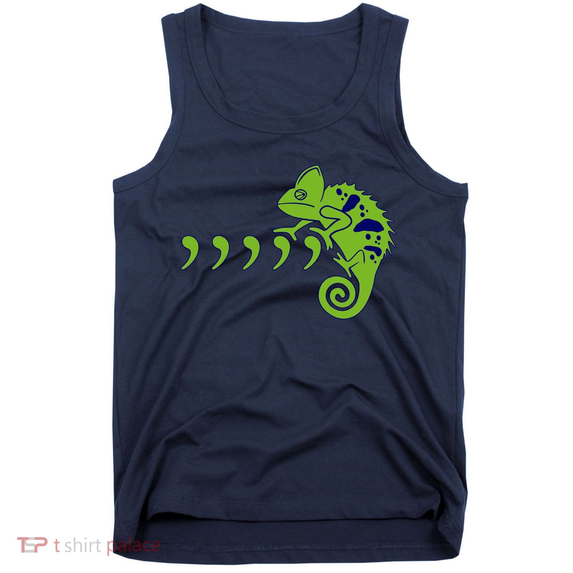 COMMA CHAMELEON FUNNY SONG PARODY MEME Tank Top