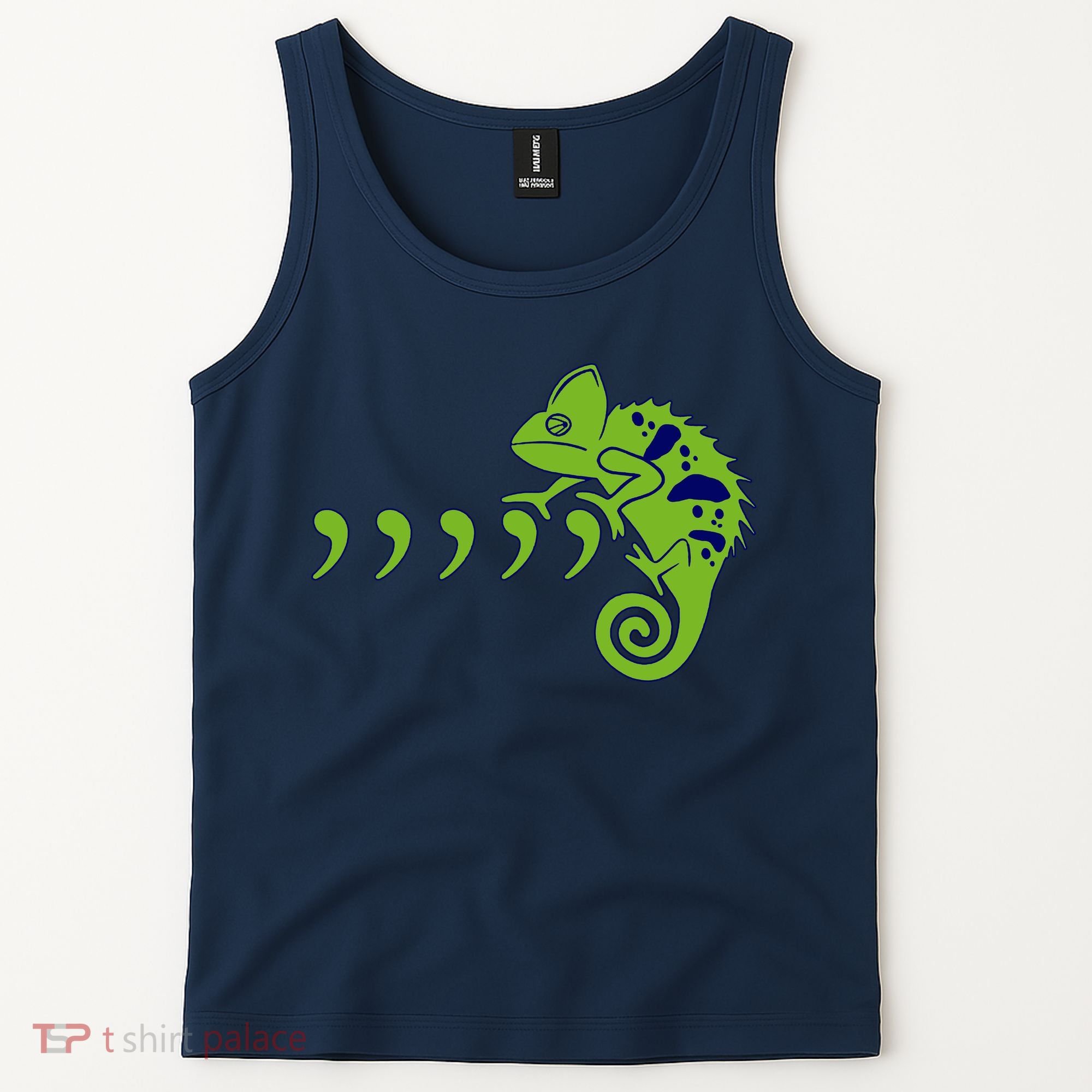 COMMA CHAMELEON FUNNY SONG PARODY MEME Tank Top
