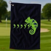 COMMA CHAMELEON FUNNY SONG PARODY MEME Golf Towel thumb 1