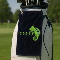 COMMA CHAMELEON FUNNY SONG PARODY MEME Golf Towel thumb 2