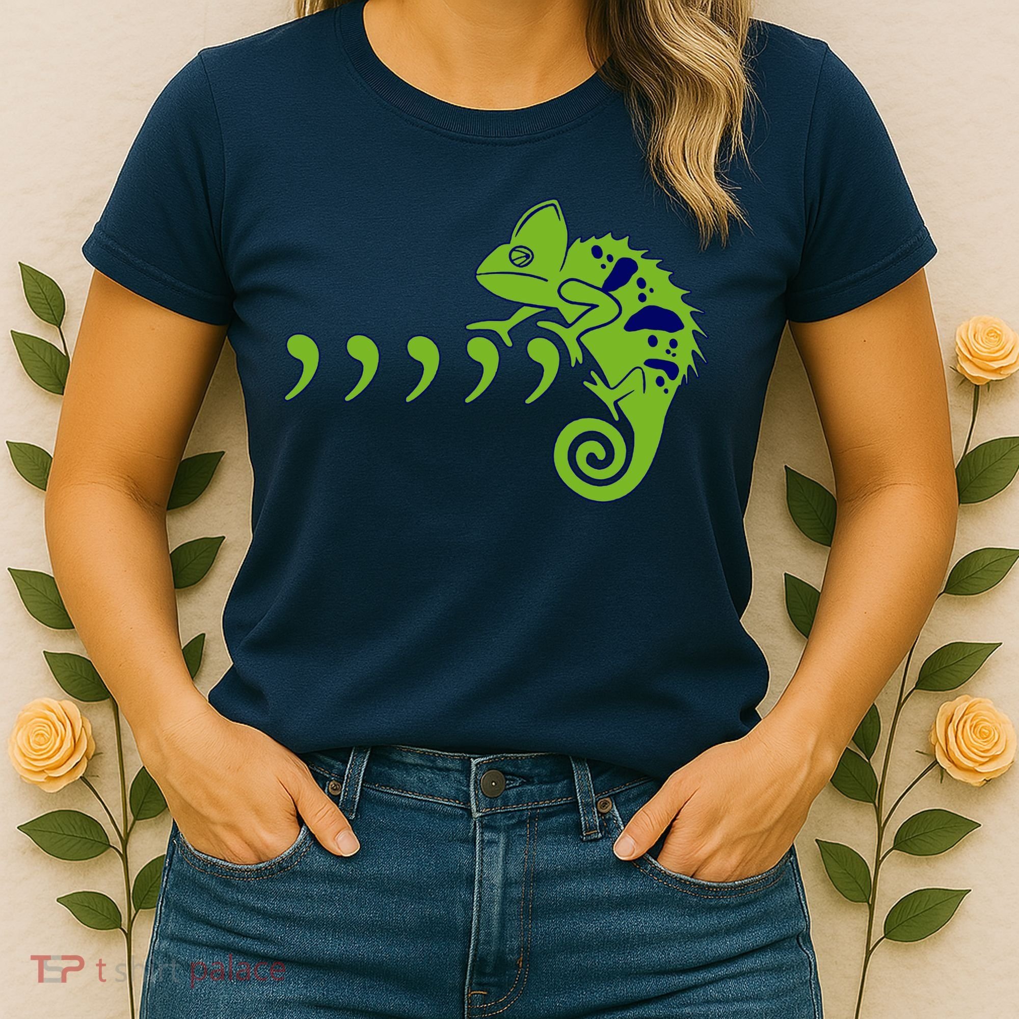 COMMA CHAMELEON FUNNY SONG PARODY MEME Women's T-Shirt