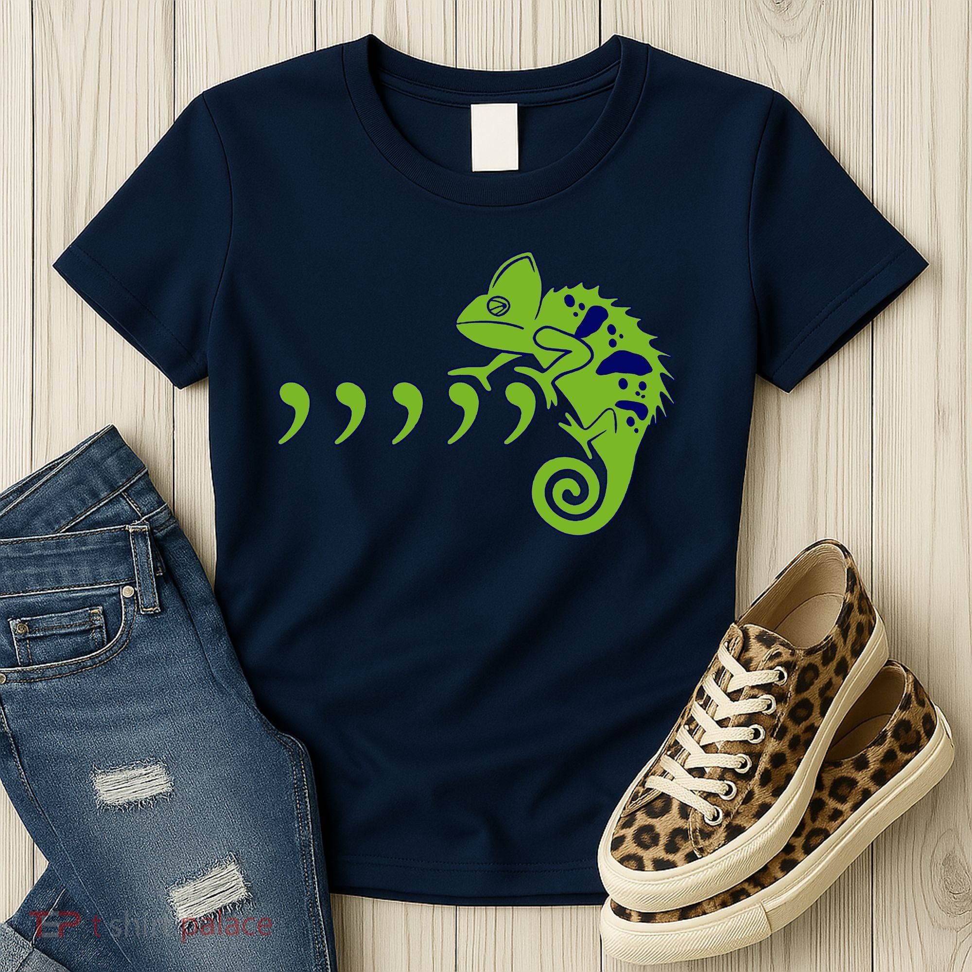 COMMA CHAMELEON FUNNY SONG PARODY MEME Women's T-Shirt