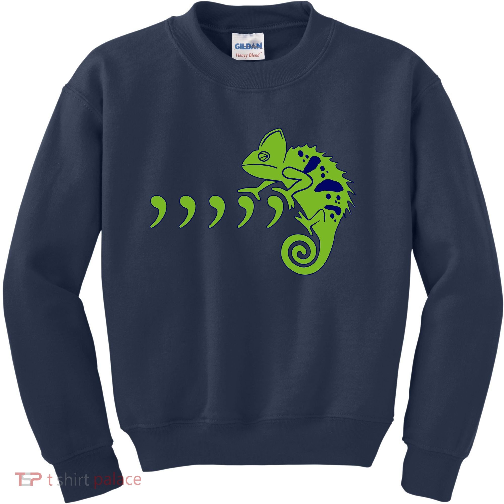 COMMA CHAMELEON FUNNY SONG PARODY MEME Kids Sweatshirt