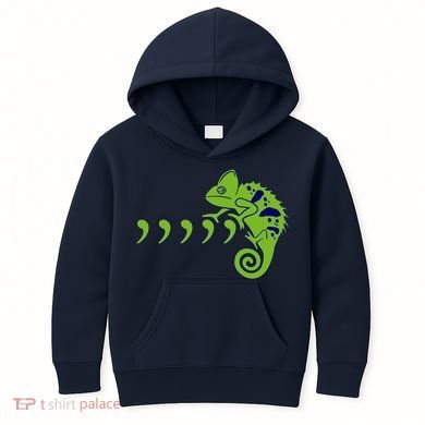 COMMA CHAMELEON FUNNY SONG PARODY MEME Kids Hoodie