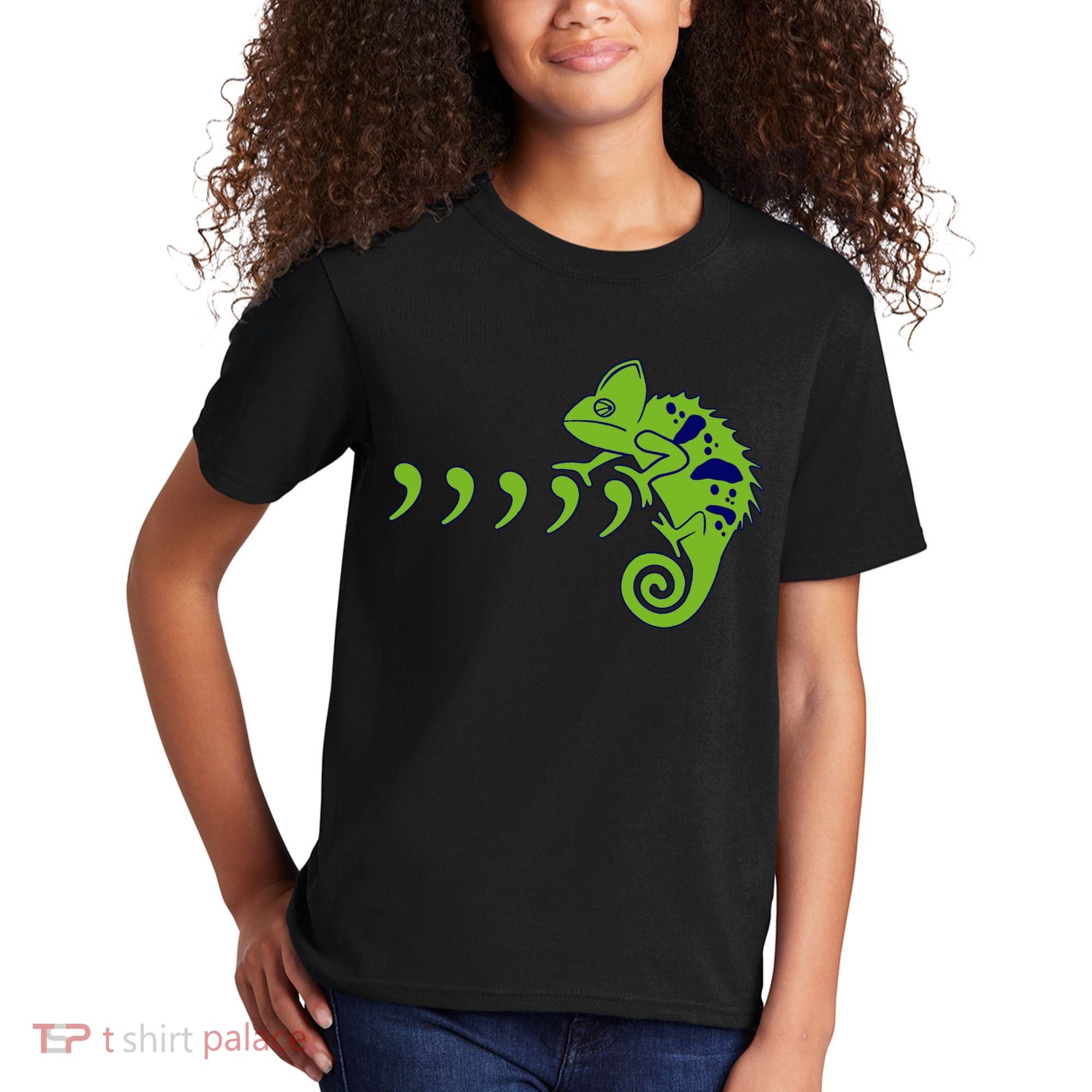 COMMA CHAMELEON FUNNY SONG PARODY MEME Kids T-Shirt