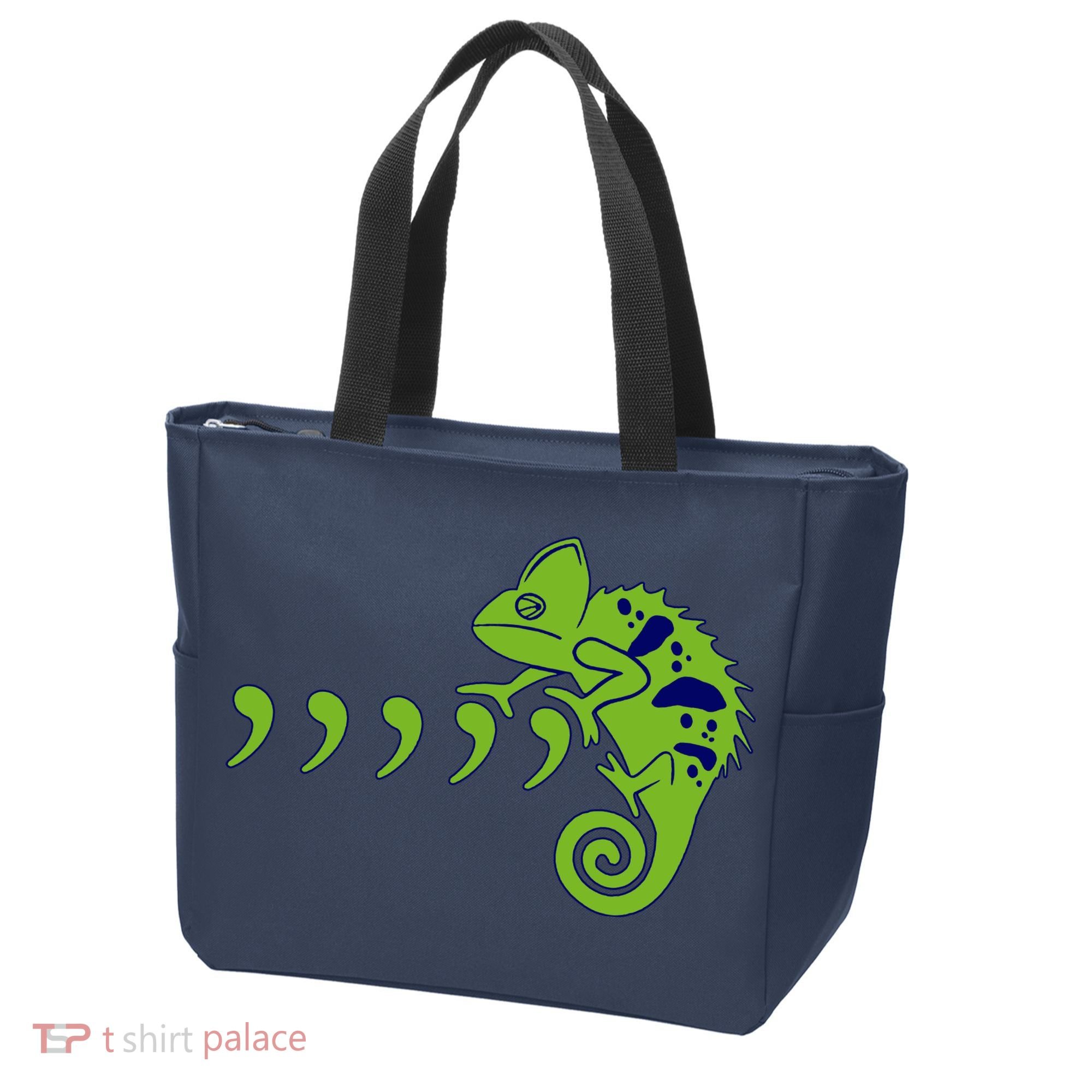 COMMA CHAMELEON FUNNY SONG PARODY MEME Tote Bag