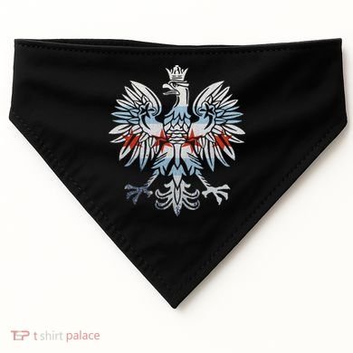 Cool Chicago Flag Polish Eagle Funny Illinois Emblem USA-Made Doggie Bandana