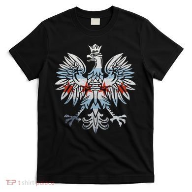 Cool Chicago Flag Polish Eagle Funny Illinois Emblem T-Shirt