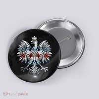 Cool Chicago Flag Polish Eagle Funny Illinois Emblem Button thumb 0